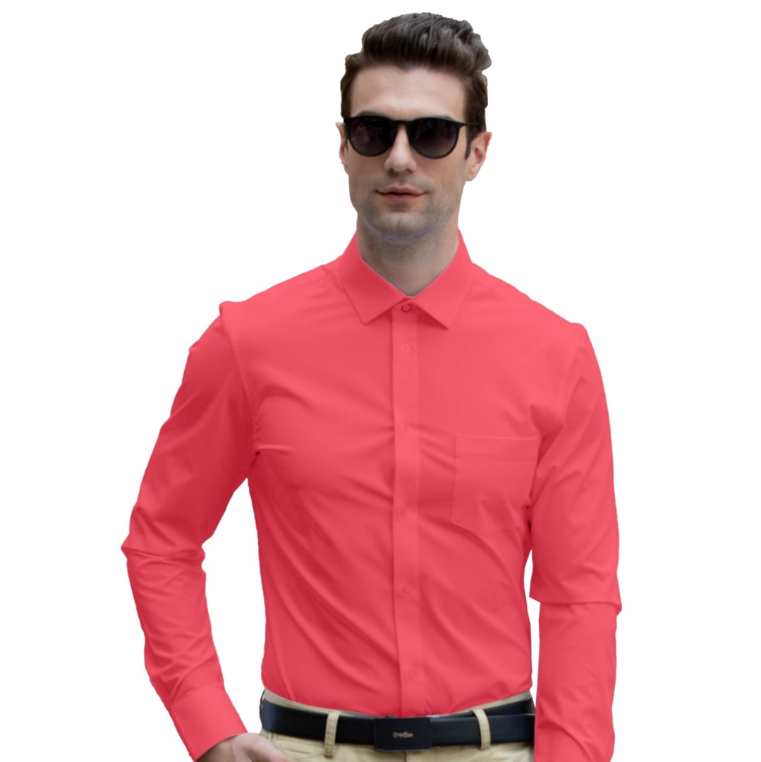 Men's Collar Protected Collar Shield Dress Shirt