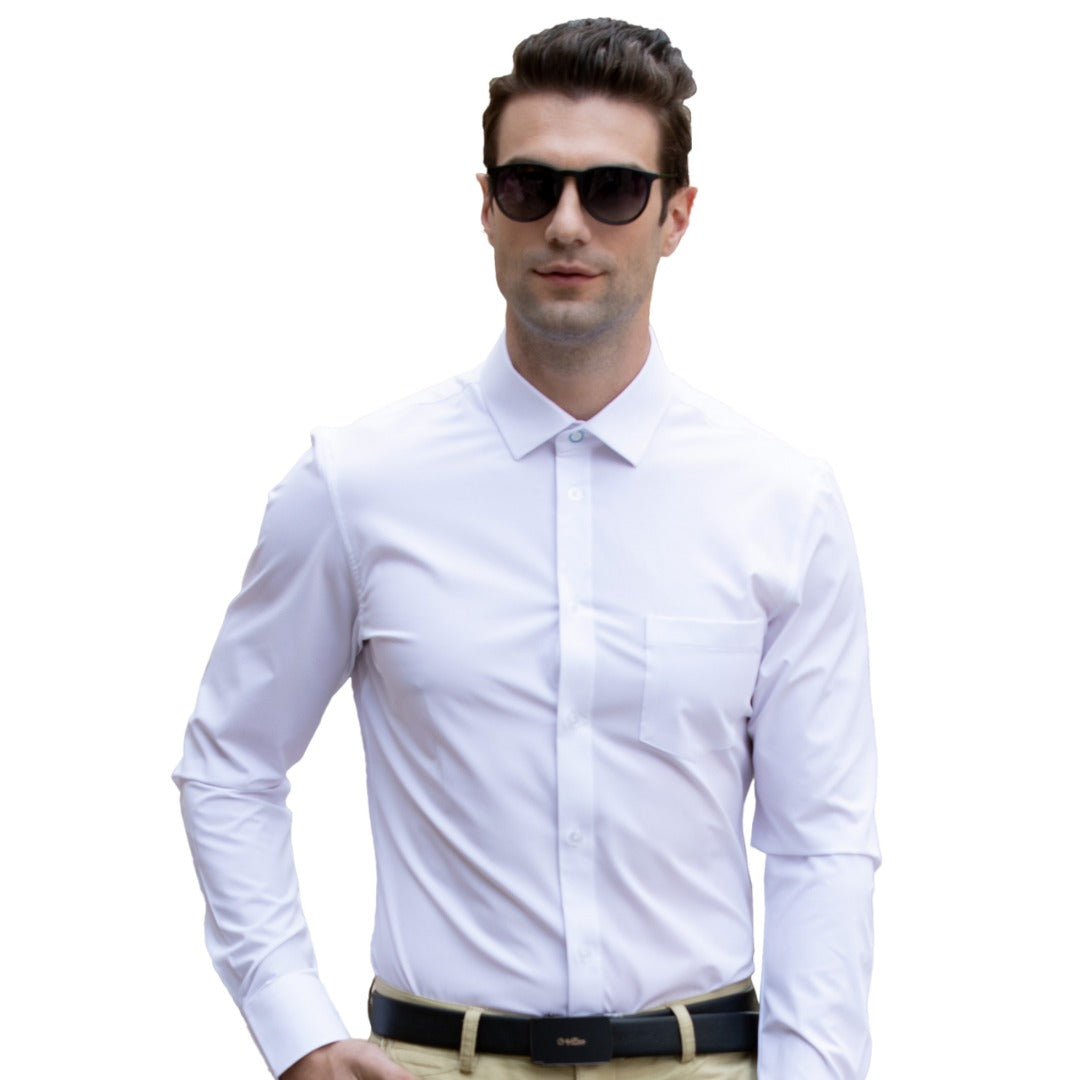 Men's Collar Protected Collar Shield Dress Shirt