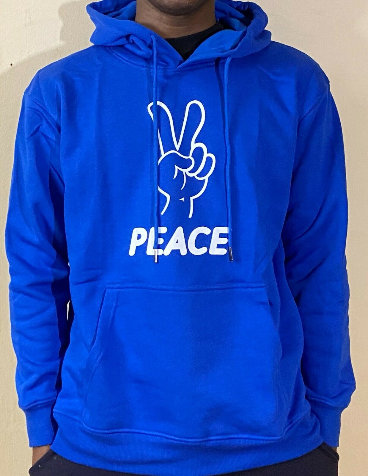 Mens & Womens Comfortable Fashion Cotton Hoodie Pullover Sweatshirt "Peace"