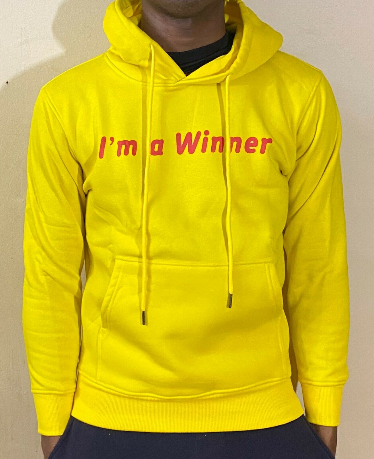 Mens & Womens Comfortable Fashion Cotton Hoodie Pullover Sweatshirt "Winner"