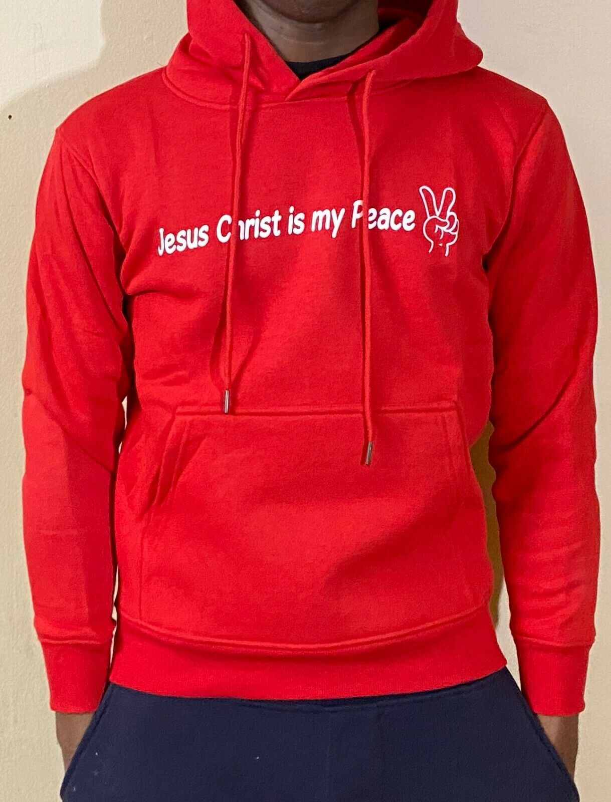 Men & Women Inspirational Christian Hoodie Jesus Christ is My Peace