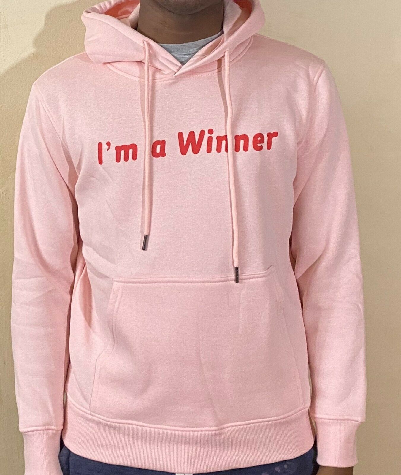 Mens & Womens Comfortable Fashion Cotton Hoodie Pullover Sweatshirt "Winner"