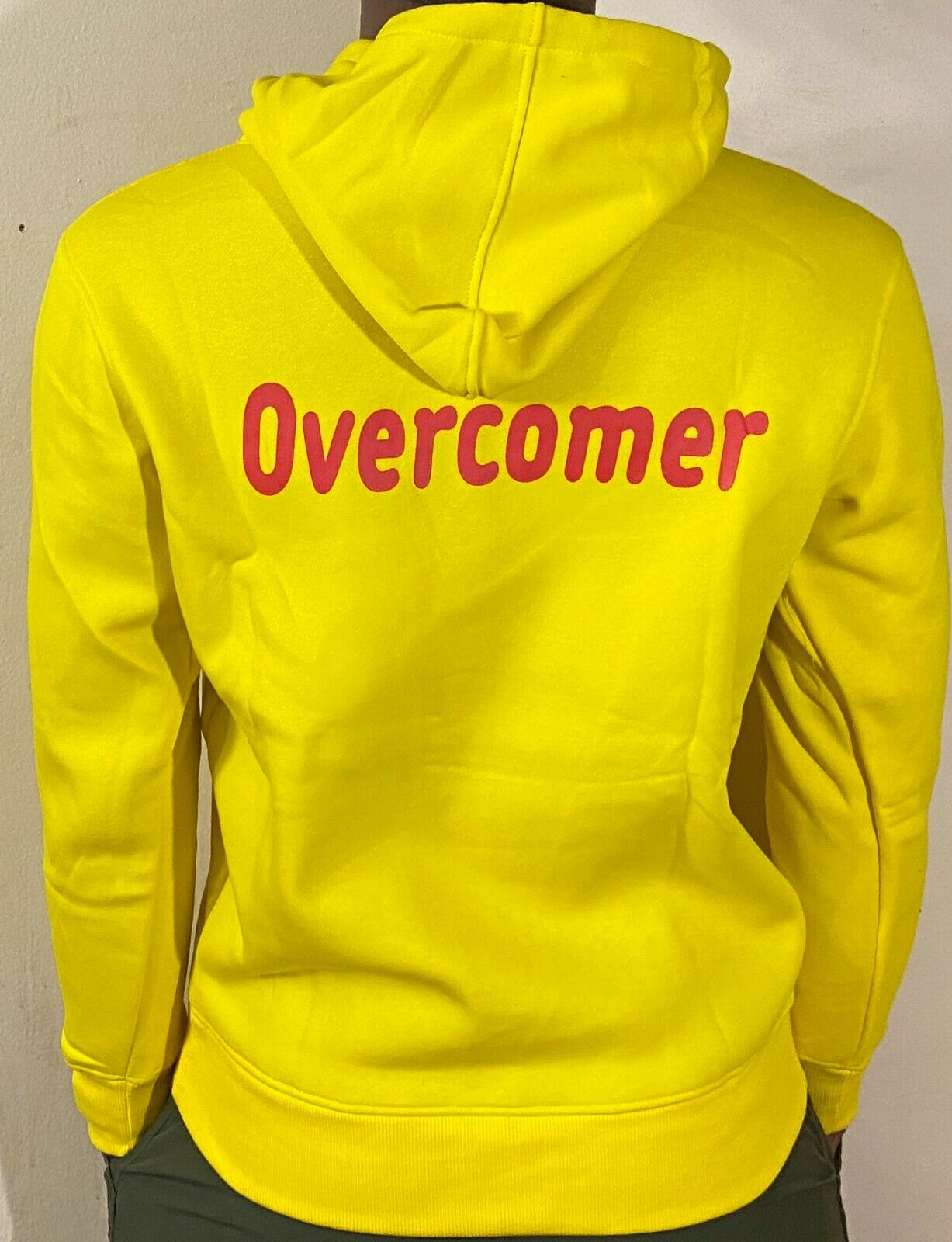 Mens & Womens Comfortable Fashion Cotton Hooded Pullover Sweatshirt "Overcomer"