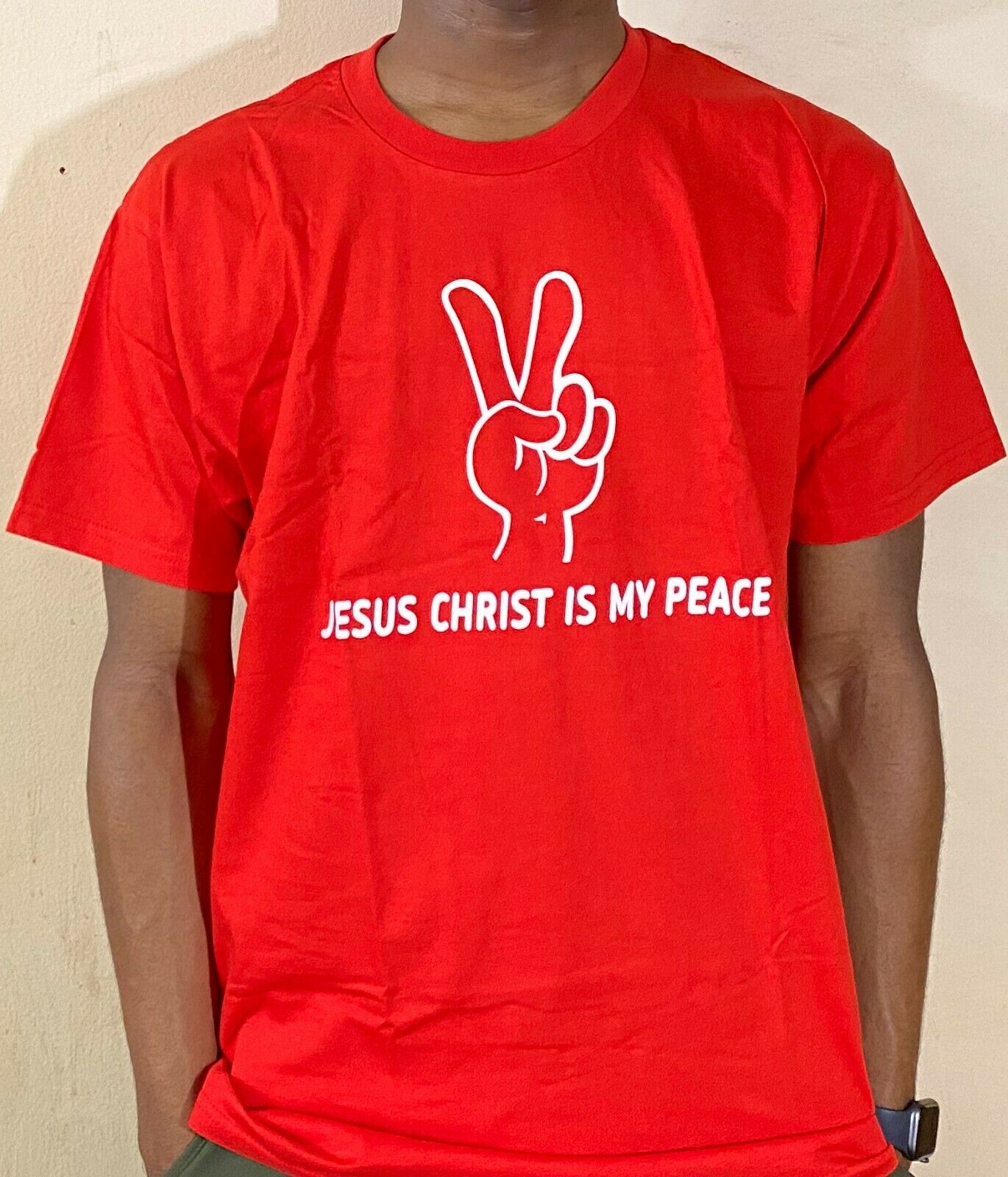 Mens & Womens Comfortable Fashion  Christian T Shirt Jesus Christ Is My Peace