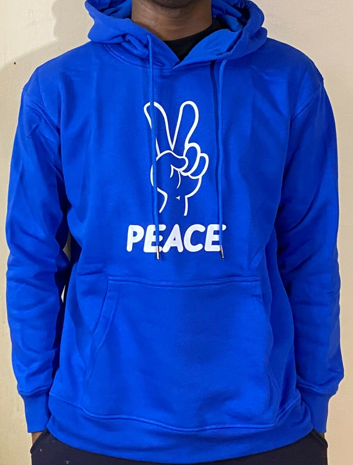 Mens & Womens Comfortable Fashion Cotton Hoodie Pullover Sweatshirt "Peace"
