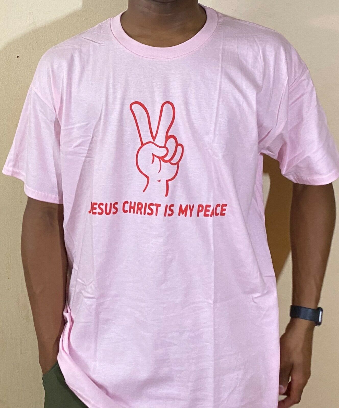 Mens & Womens Comfortable Fashion  Christian T Shirt Jesus Christ Is My Peace