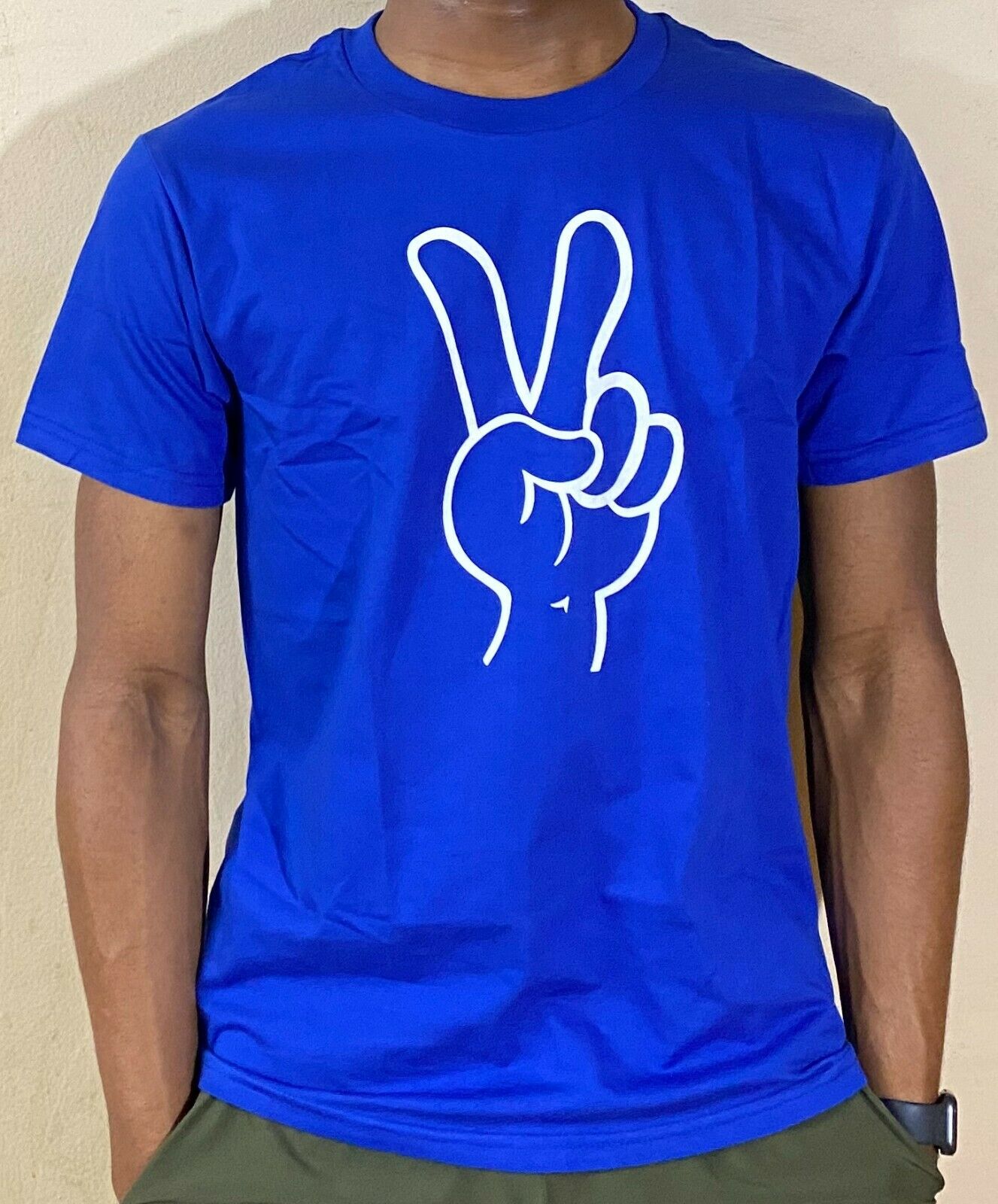 Mens & Womens Comfortable Cotton Fashion Inspirational Athletic T-Shirt Peace