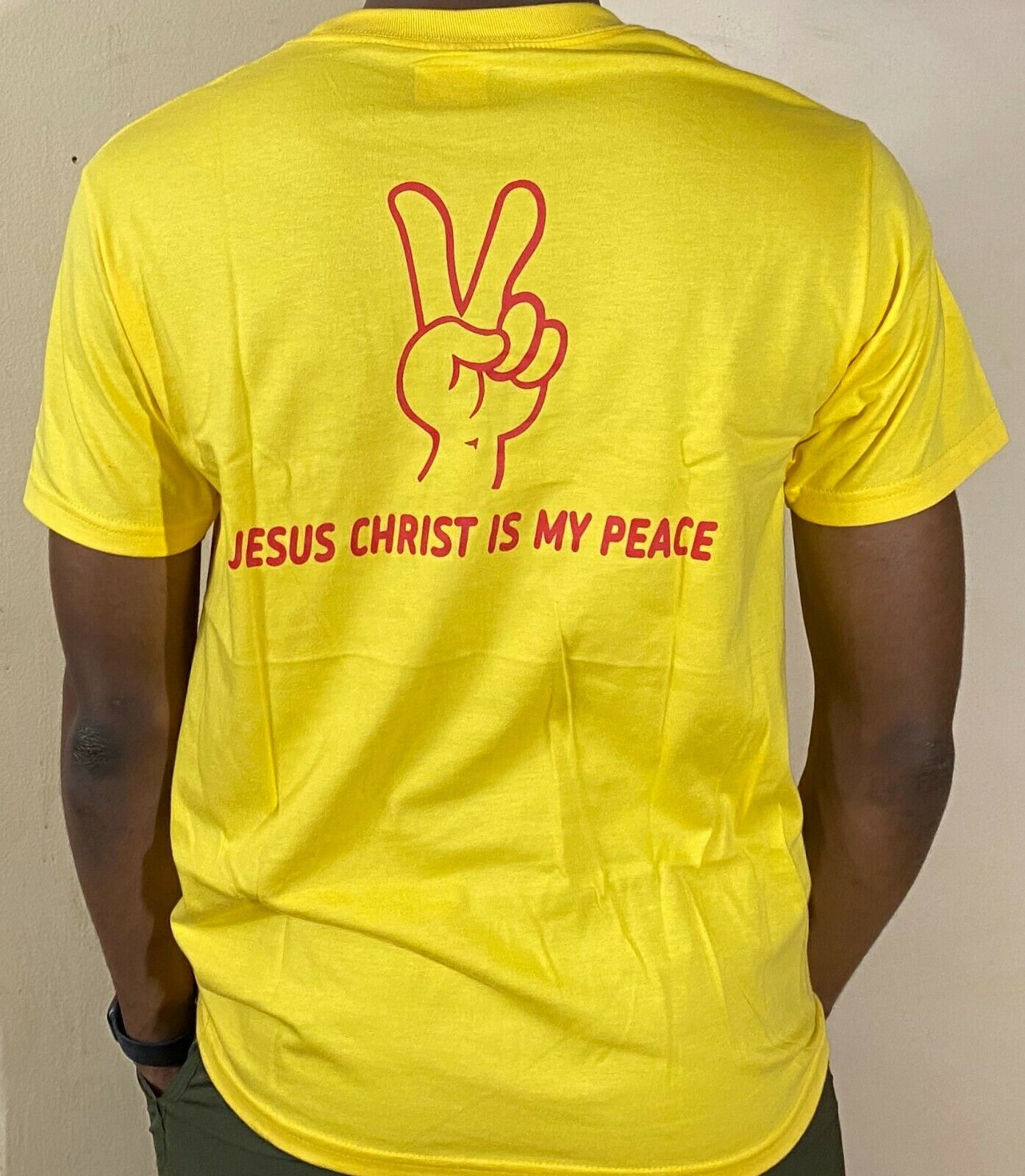 Mens & Womens Comfortable Fashion  Christian T Shirt Jesus Christ Is My Peace
