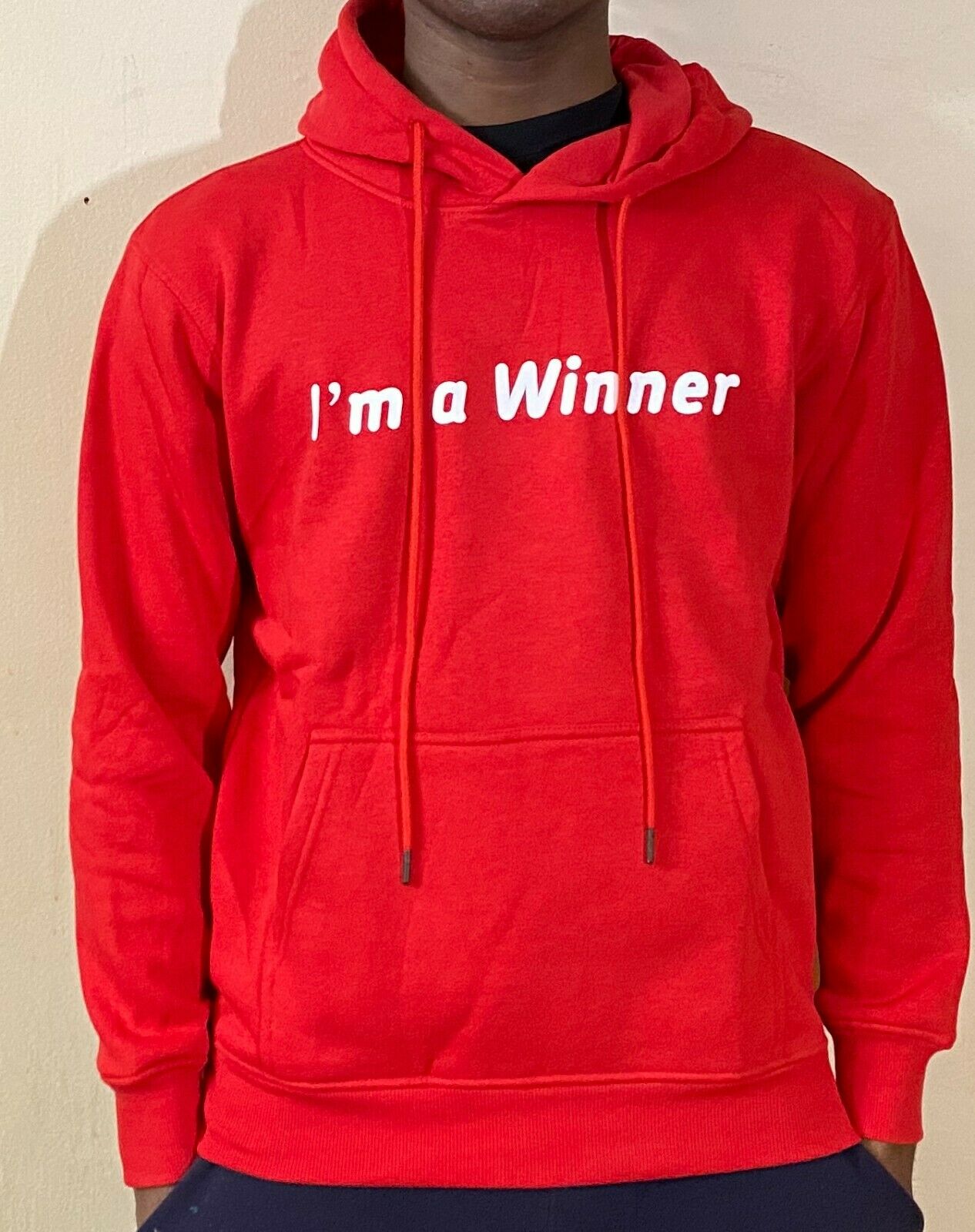 Mens & Womens Comfortable Fashion Cotton Hoodie Pullover Sweatshirt "Winner"