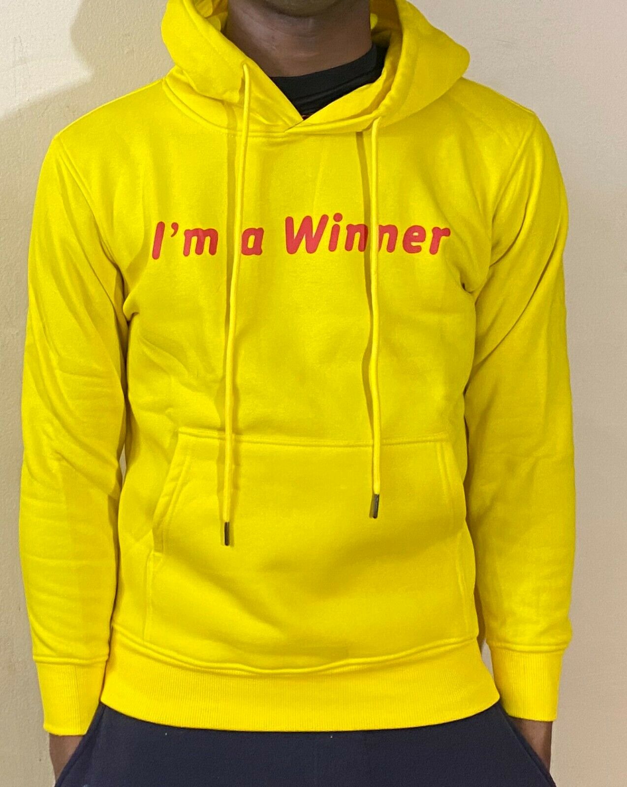 Mens & Womens Comfortable Fashion Cotton Hoodie Pullover Sweatshirt "Winner"