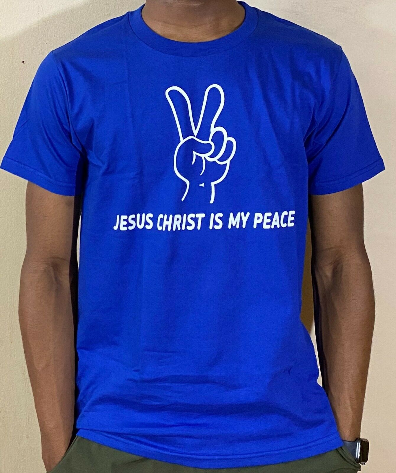 Mens & Womens Comfortable Fashion  Christian T Shirt Jesus Christ Is My Peace