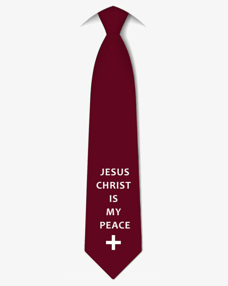 Men's Comfortable Fashion Christian Inspirational Jesus Christ NeckTie