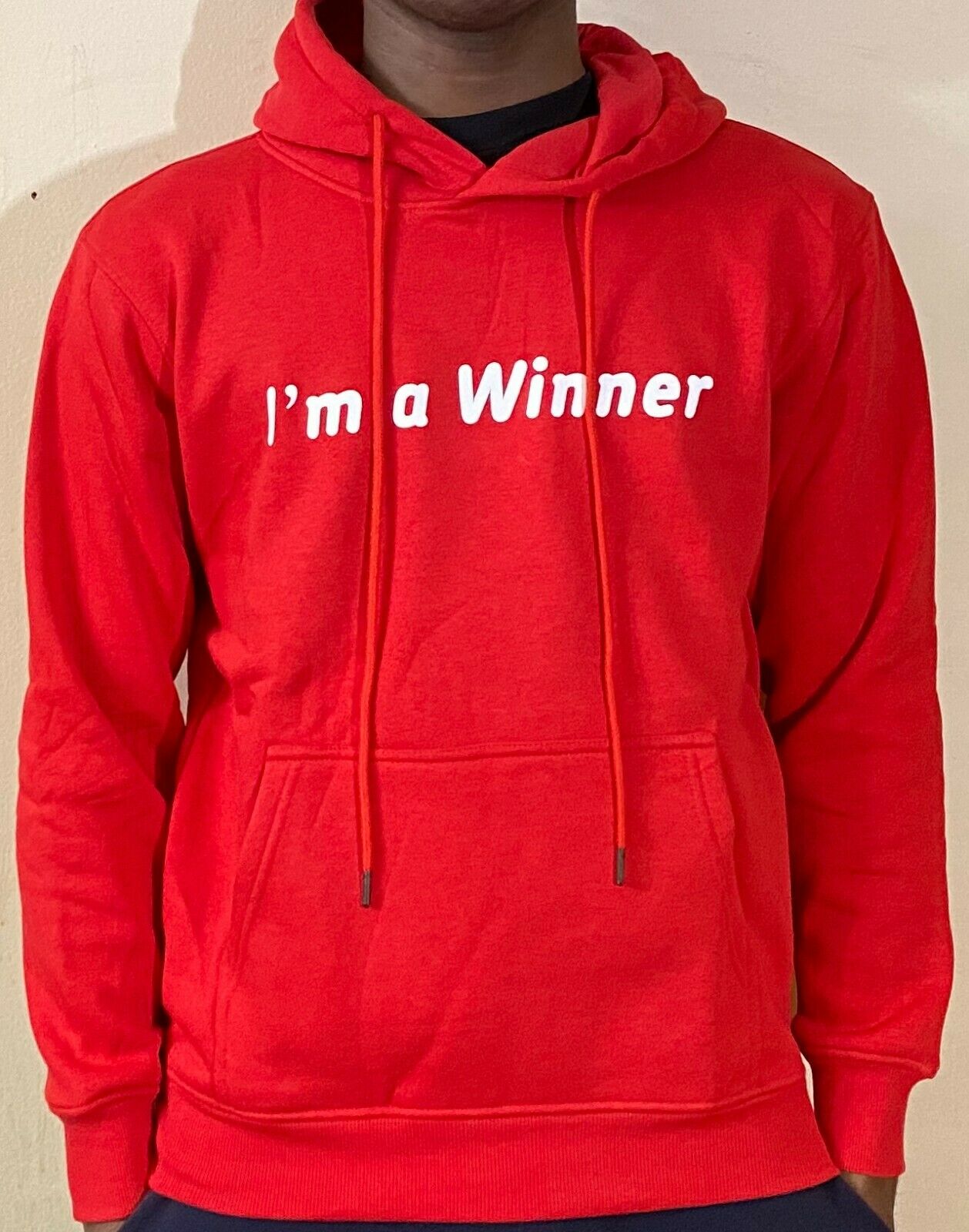 Mens & Womens Comfortable Fashion Cotton Hoodie Pullover Sweatshirt "Winner"