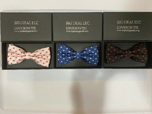 Men's Comfortable Fashion Christian Inspirational Formal Business Heart Bow-Tie