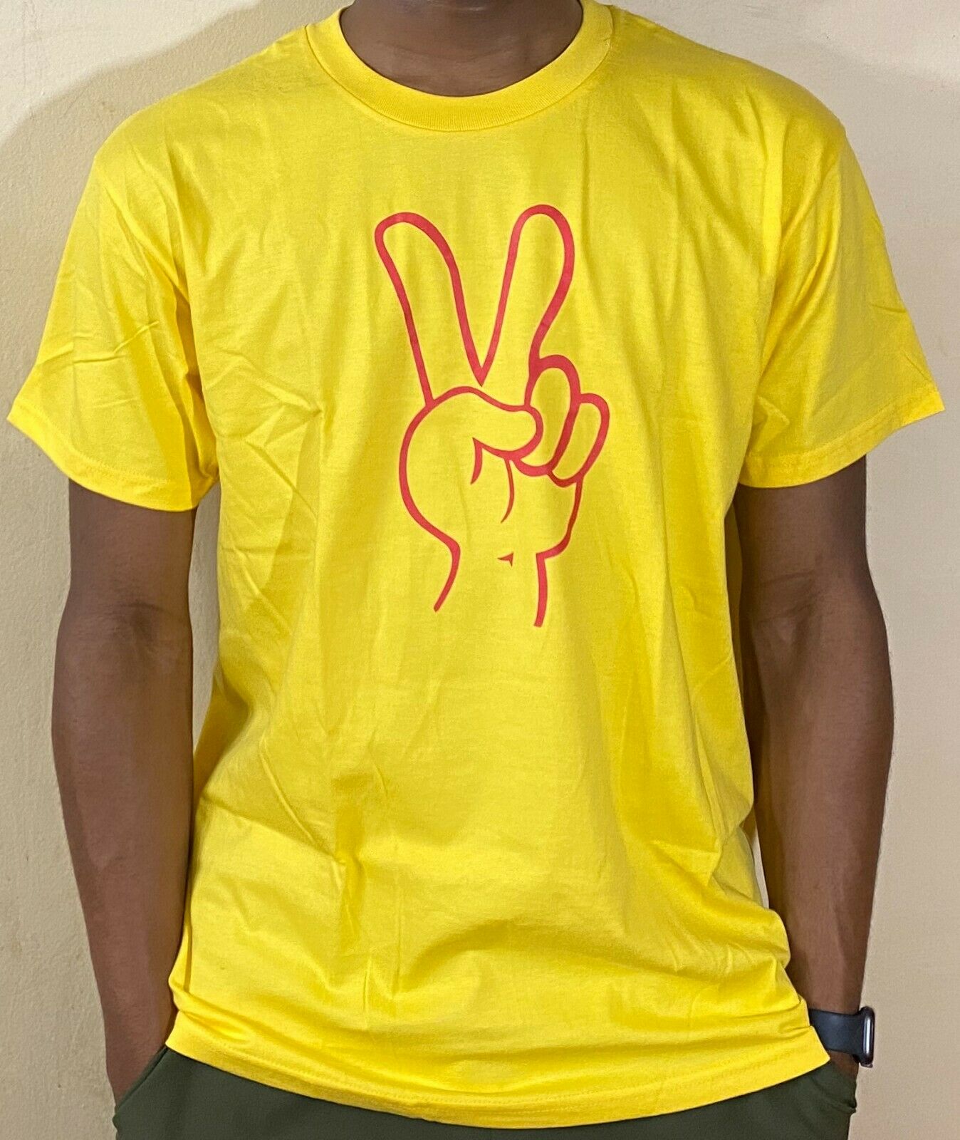 Mens & Womens Comfortable Cotton Fashion Inspirational Athletic T-Shirt Peace