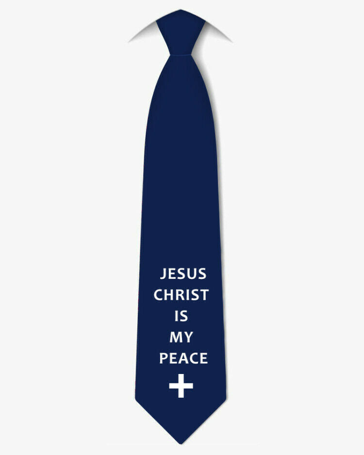Men's Comfortable Fashion Christian Inspirational Jesus Christ NeckTie