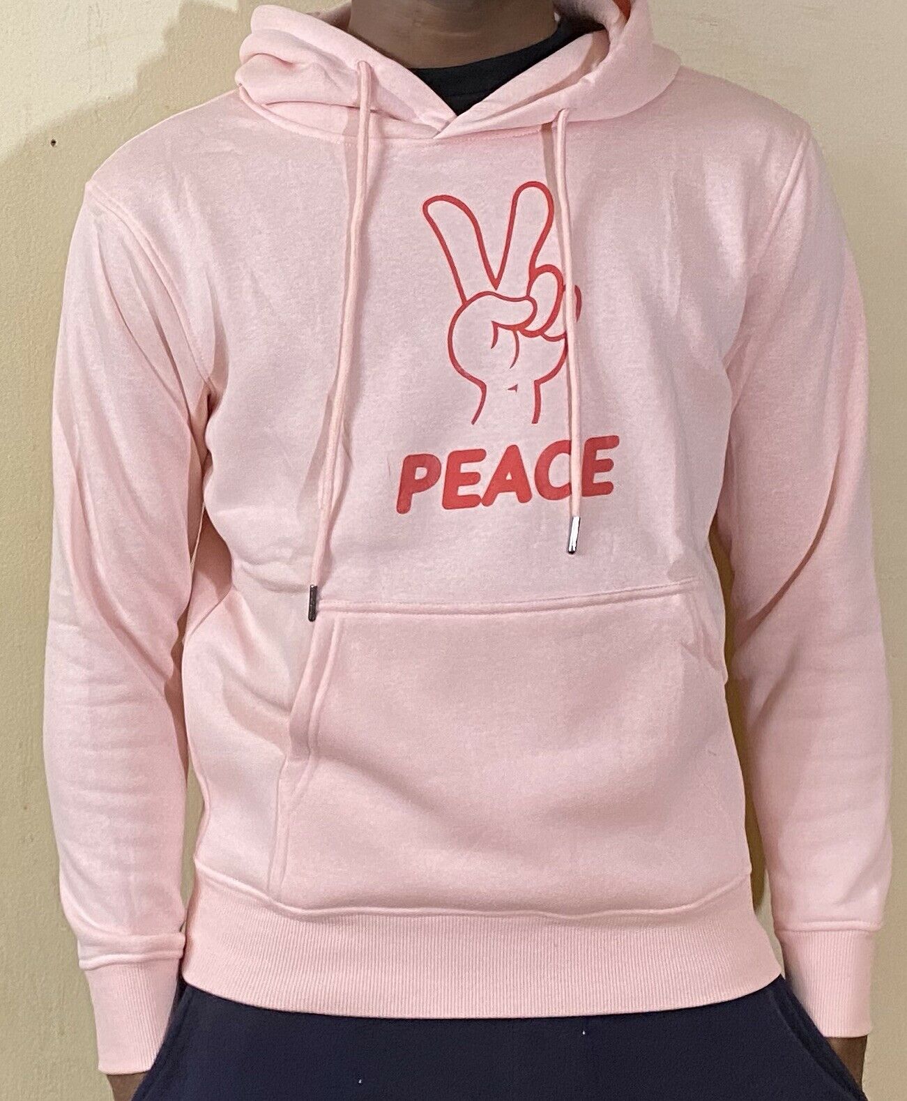 Mens & Womens Comfortable Fashion Cotton Hoodie Pullover Sweatshirt "Peace"