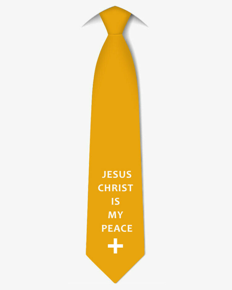 Men's Comfortable Fashion Christian Inspirational Jesus Christ NeckTie