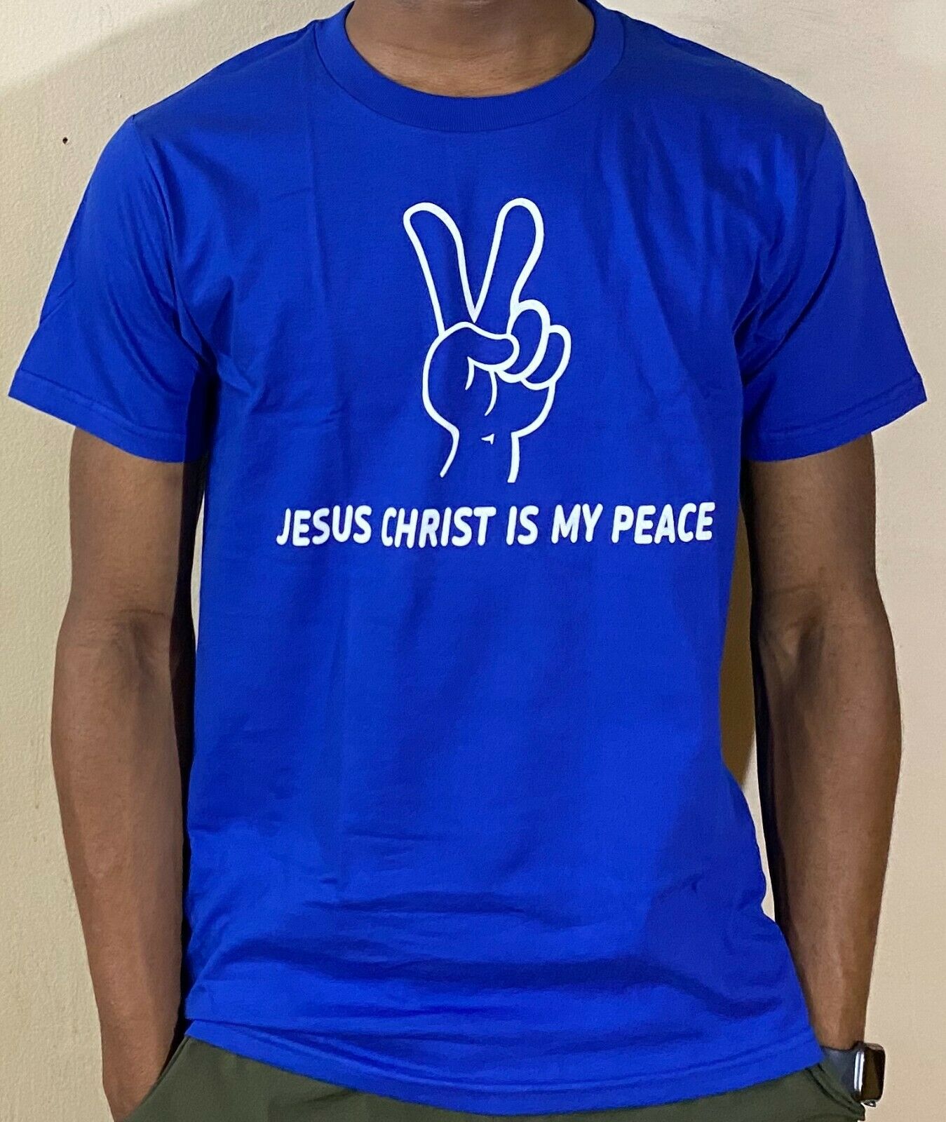 Mens & Womens Comfortable Fashion  Christian T Shirt Jesus Christ Is My Peace