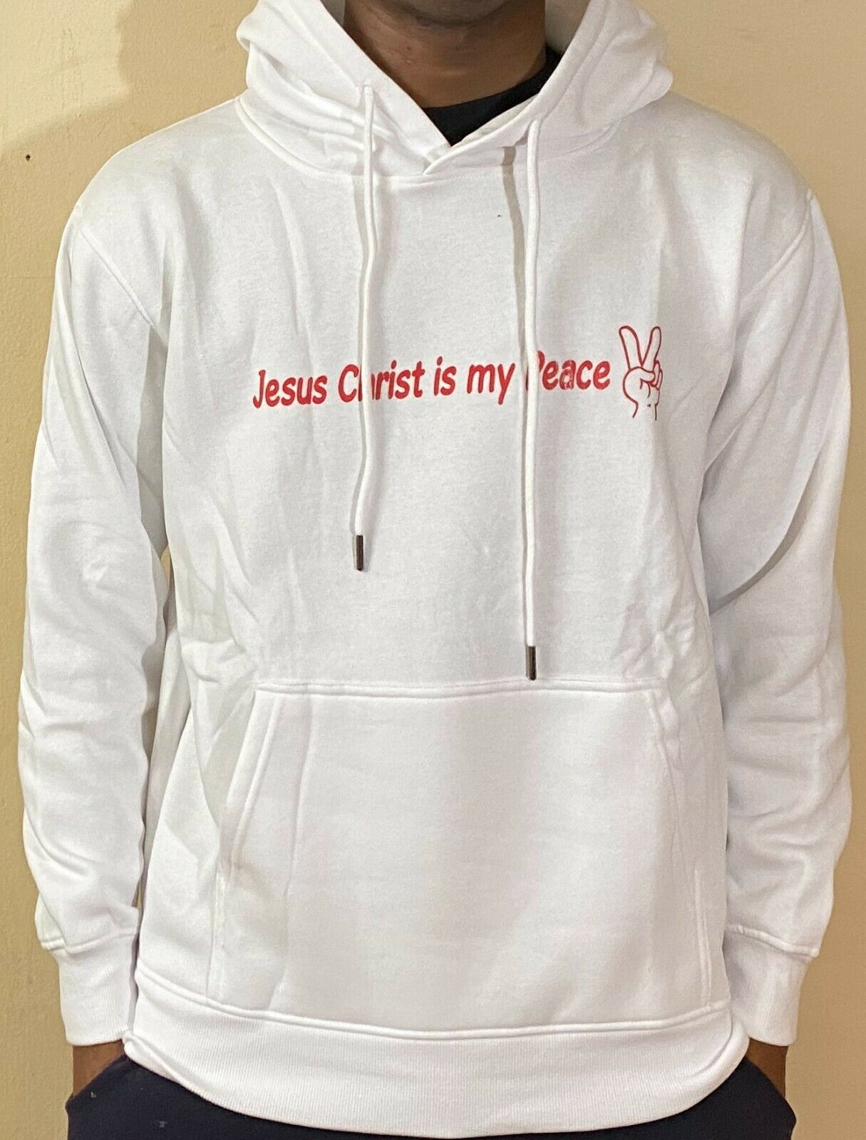 Men & Women Inspirational Christian Hoodie Jesus Christ is My Peace