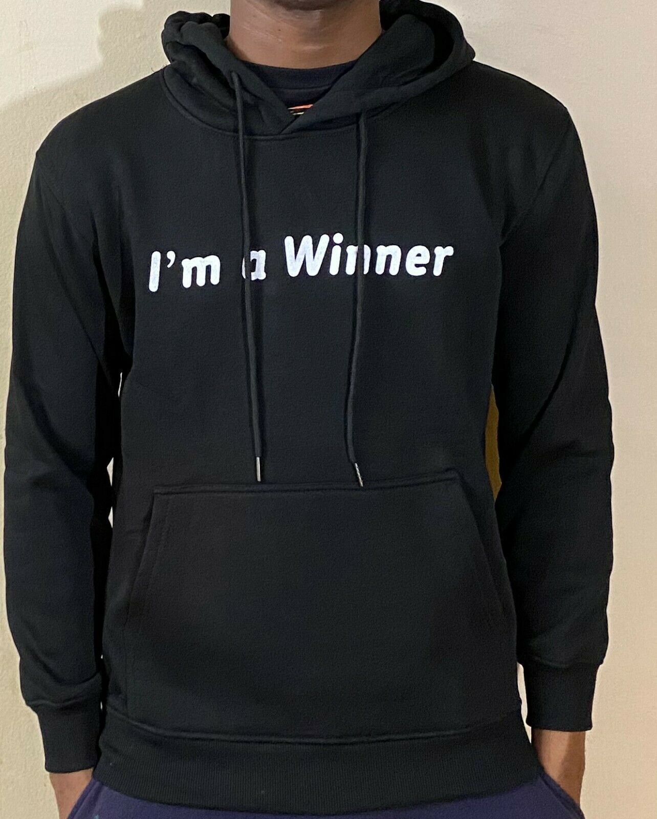 Mens & Womens Comfortable Fashion Cotton Hoodie Pullover Sweatshirt "Winner"