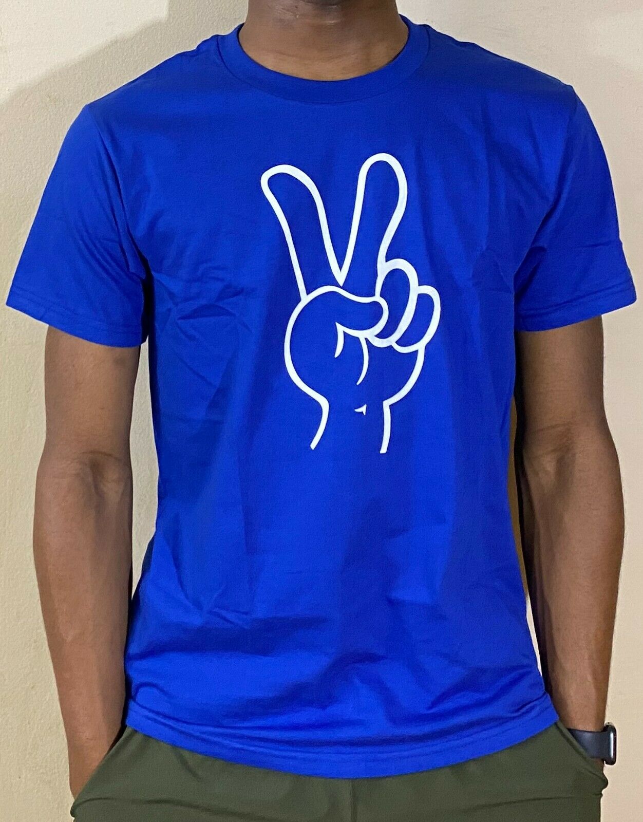 Mens & Womens Comfortable Cotton Fashion Inspirational Athletic T-Shirt Peace