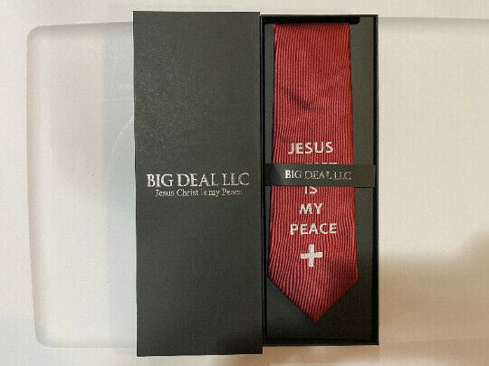 Men's Comfortable Fashion Christian Inspirational Jesus Christ NeckTie