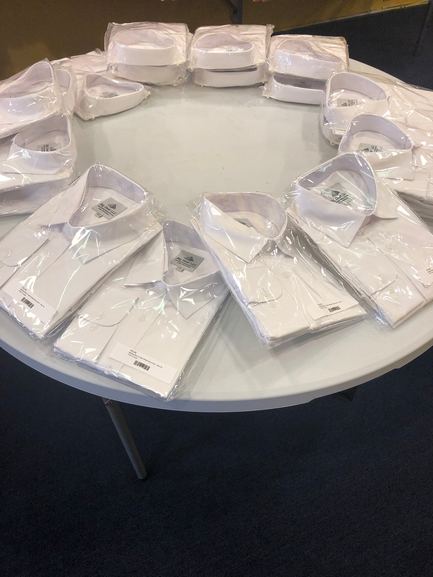 Men's Collar Protected Collar Shield Dress Shirt