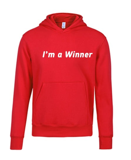 Men & Women Inspirational  Hoodie I'm a Winner