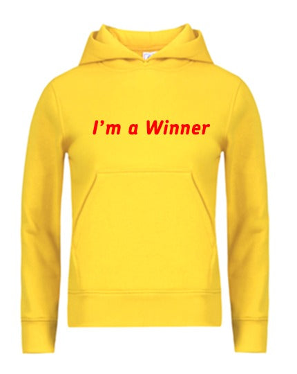 Men & Women Inspirational  Hoodie I'm a Winner