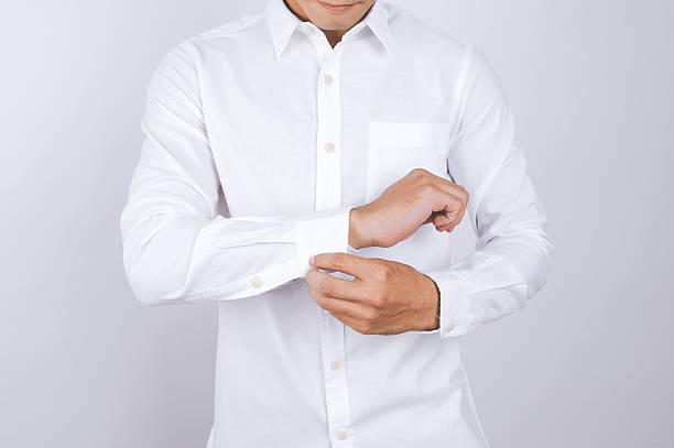 Men's Collar Protected Collar Shield Dress Shirt